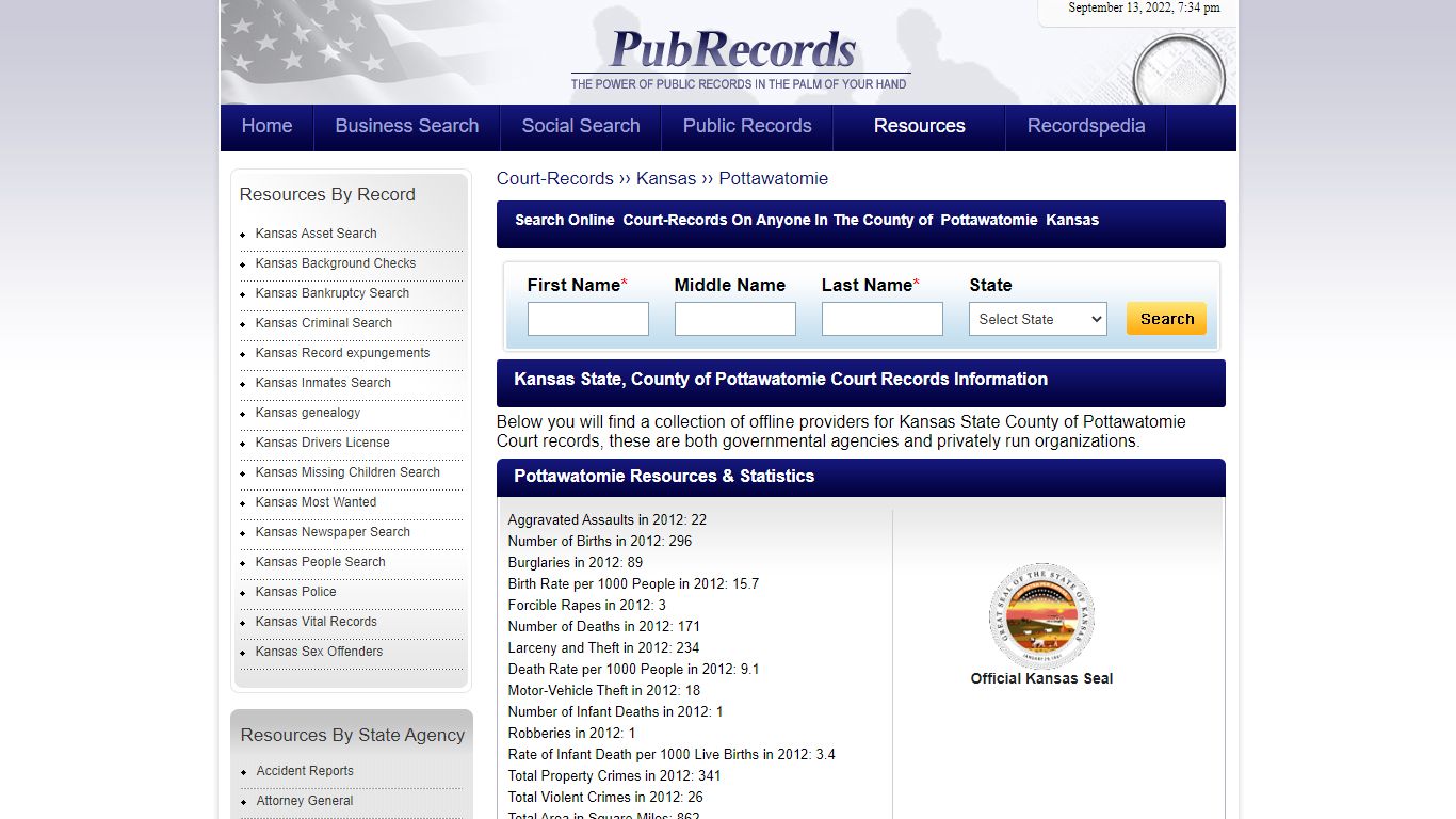 Pottawatomie County, Kansas Court Records - Pubrecords.com