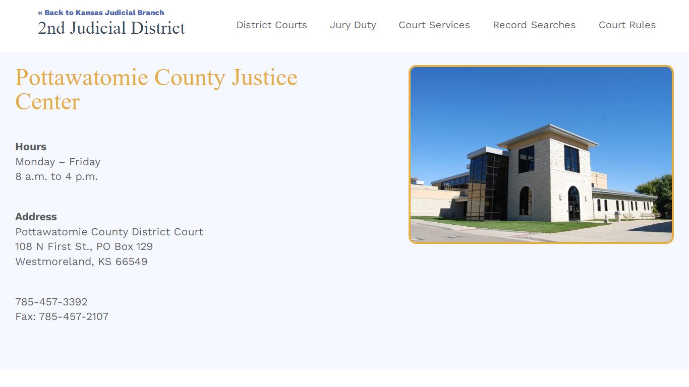 2JD - Jackson County Courthouse - Pottawatomie County Justice Center